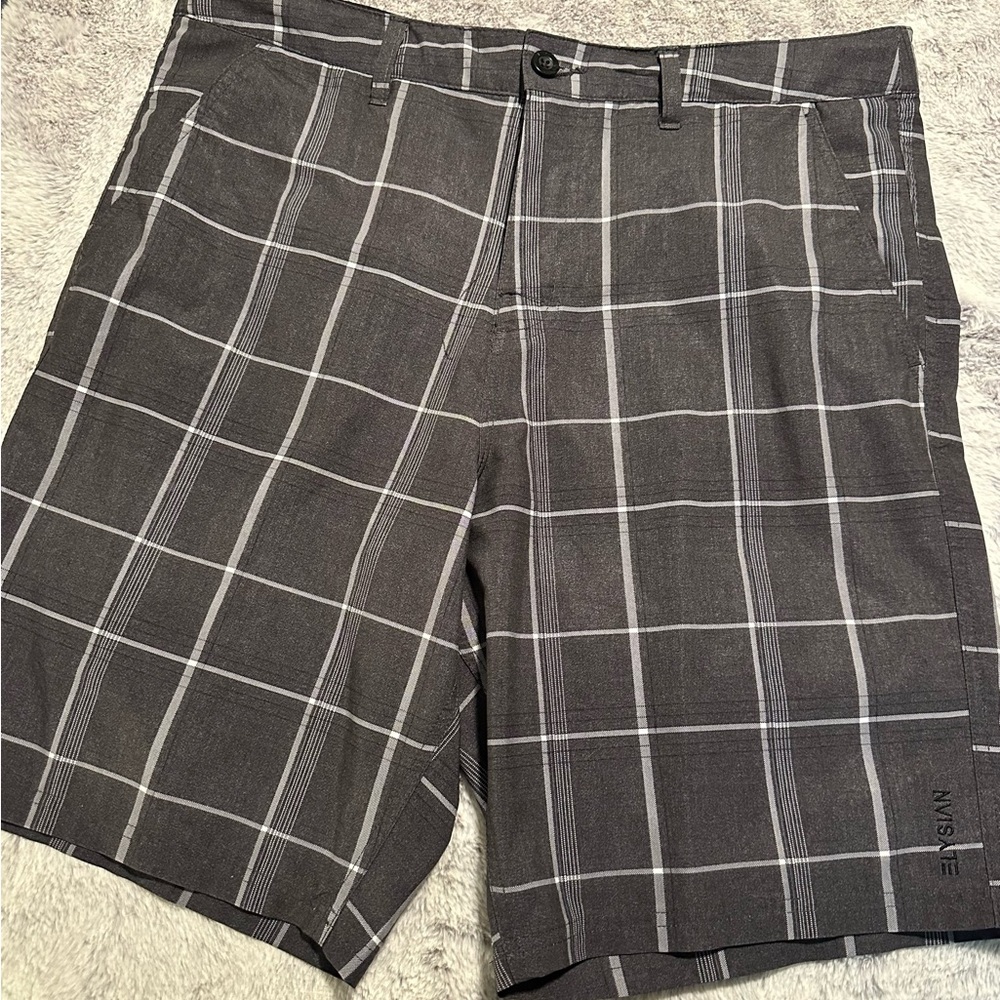 Nautica Charcoal Plaid Men's Shorts